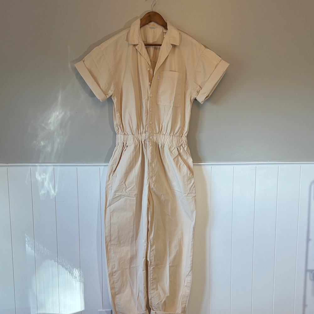Levi's Cream Jumpsuit
